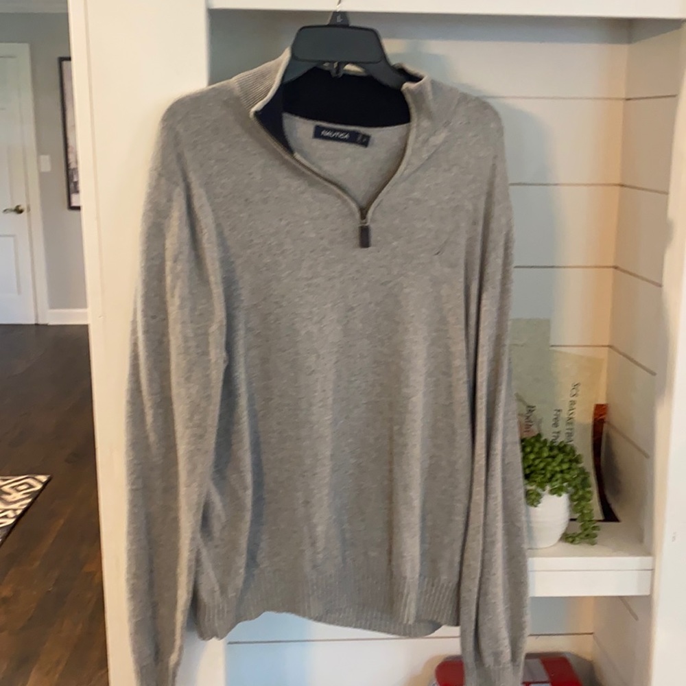 Grey half zip